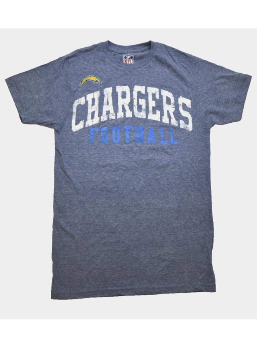 NFL Los Angeles Chargers Football Mens Heather Blue Shirt New Medium